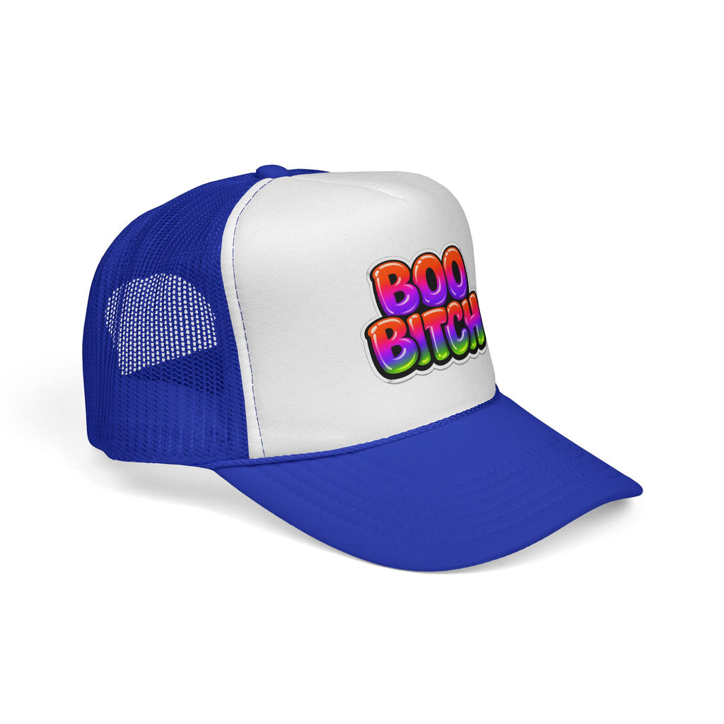 Boo Bitch Trucker Cap — Colorful Halloween Party Mesh Hat