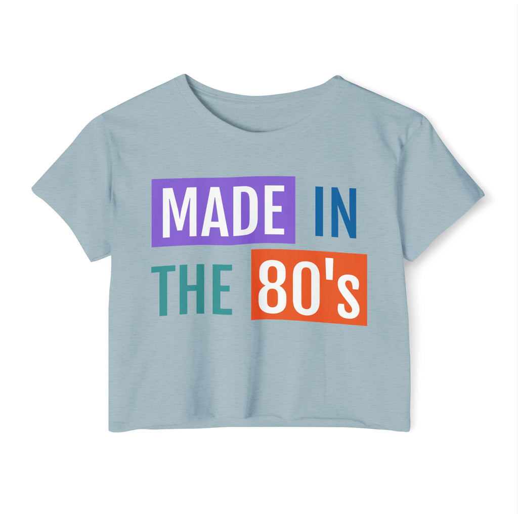 Made in the 80's Crop Top — Women's Retro Festival Tee