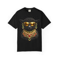 Jeweled Black Cat in Sunglasses T-Shirt