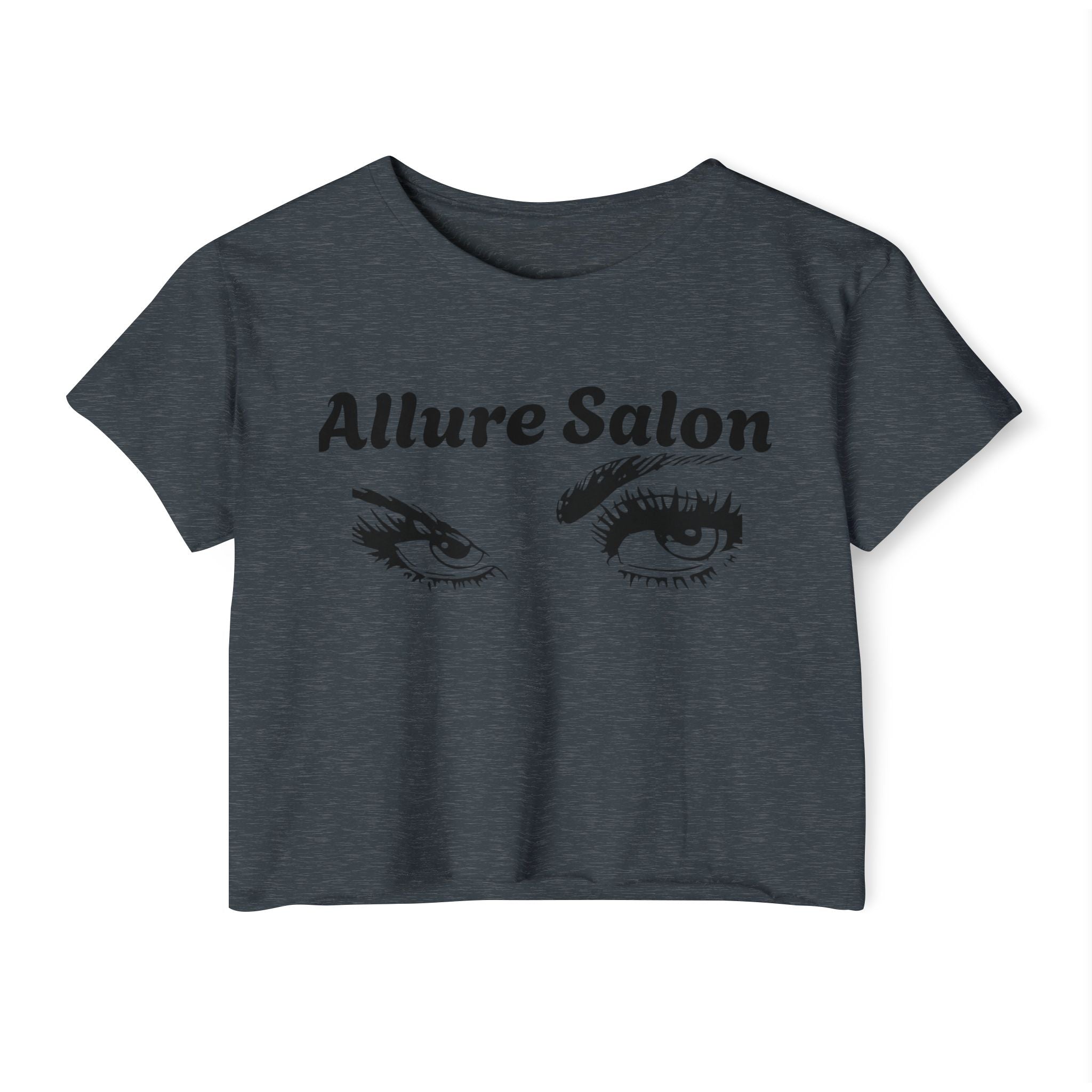 Allure Salon Crop Top — Women's Eye Graphic Festival Tee