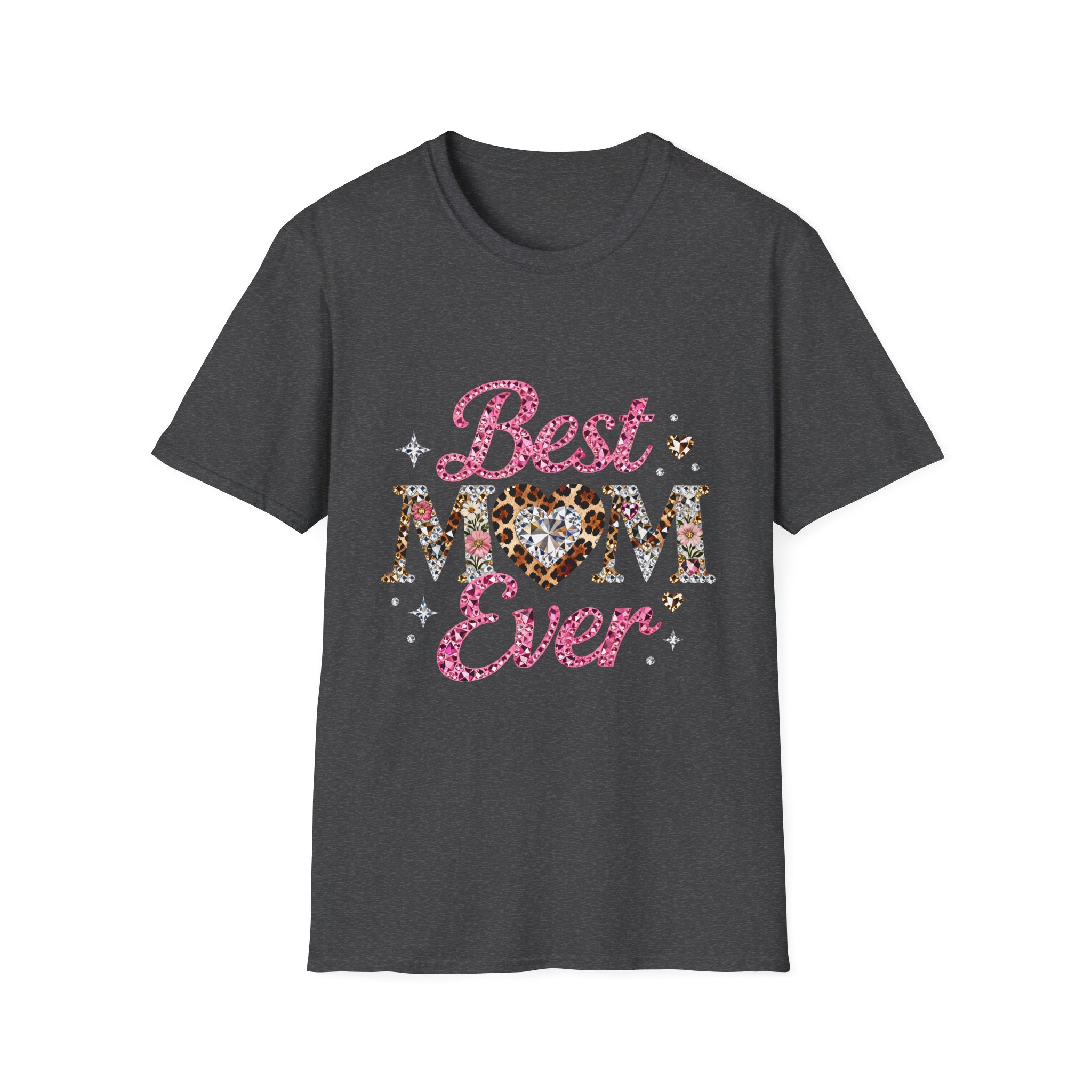 Best Mom Ever T-Shirt — Leopard Heart Mother's Day Tee