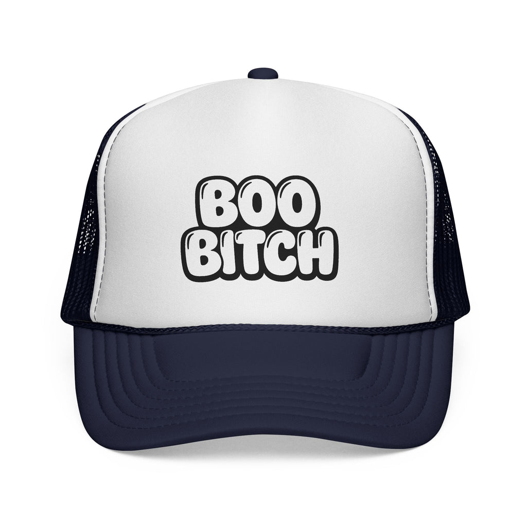 Trucker Hat — "Boo Bitch" Halloween Novelty Cap