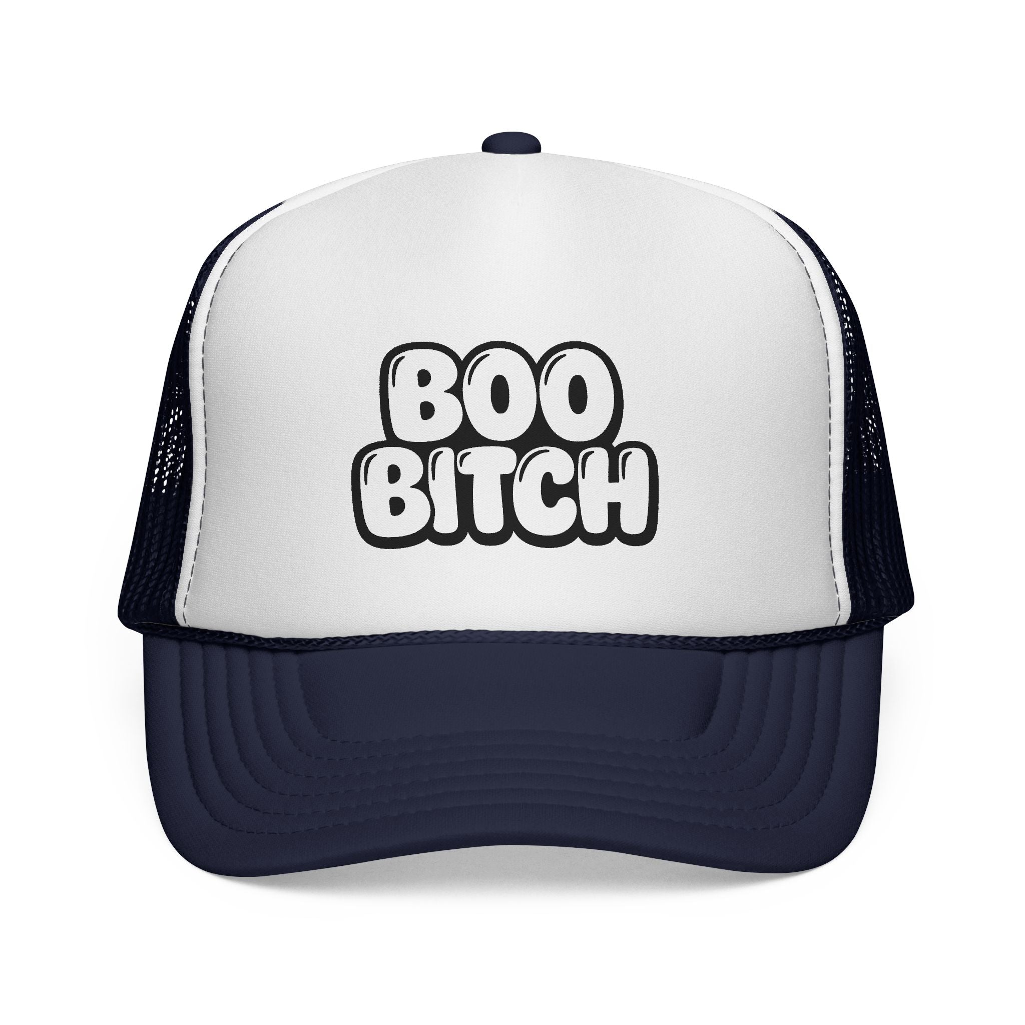 Trucker Hat — "Boo Bitch" Halloween Novelty Cap