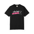 Hair Stylist T-Shirt — “I Fix Hair Not Attitudes” Scissors Graphic Tee