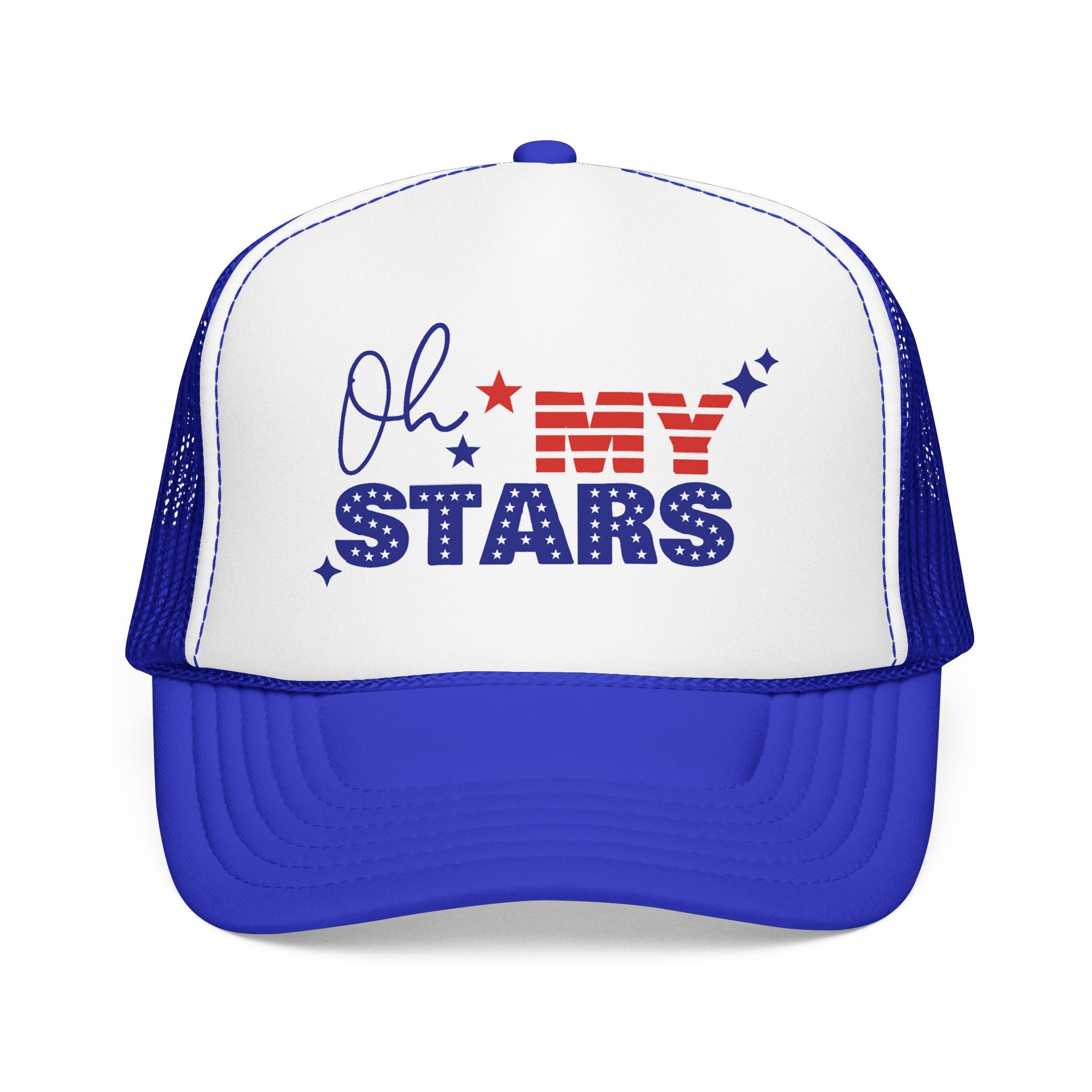 Oh My Stars Trucker Hat – Patriotic 4th of July Foam Cap