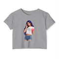 Festival Crop Top — Retro Pop Doll Graphic Crop for Women (Limited Edition)