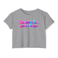 Festival Crop Top — "I'm Outside... Just Not For You" Graphic Tee