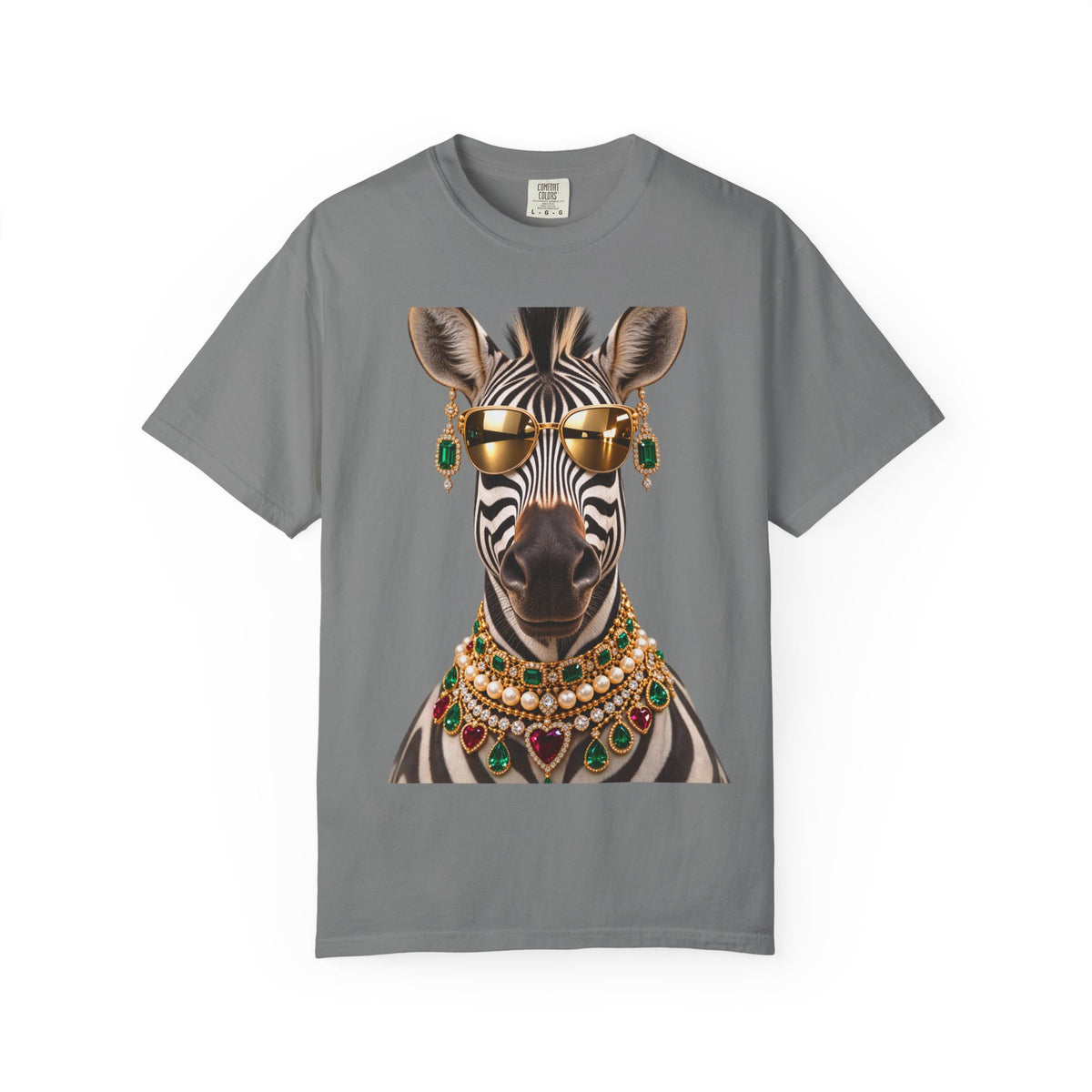Jeweled Zebra Graphic T-Shirt