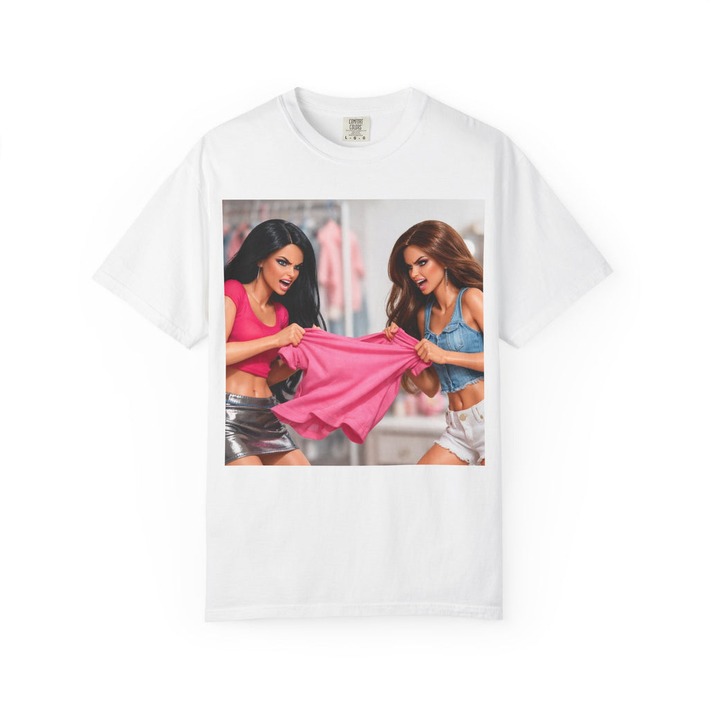 Doll Diva Tug of War— Pink Fashion Fight Graphic T-Shirt