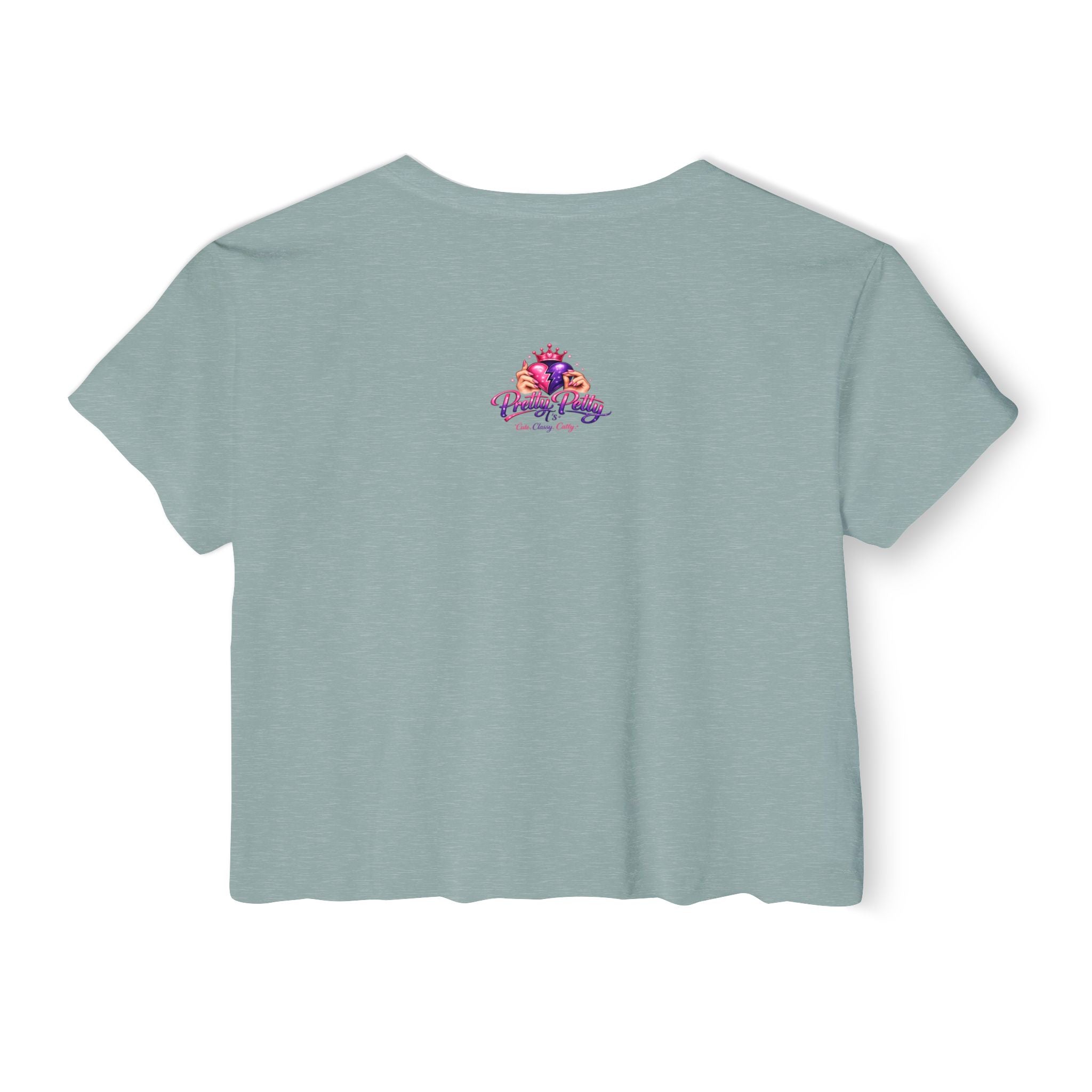 Festival Crop Top — Colorful Diva Tug-of-War Graphic