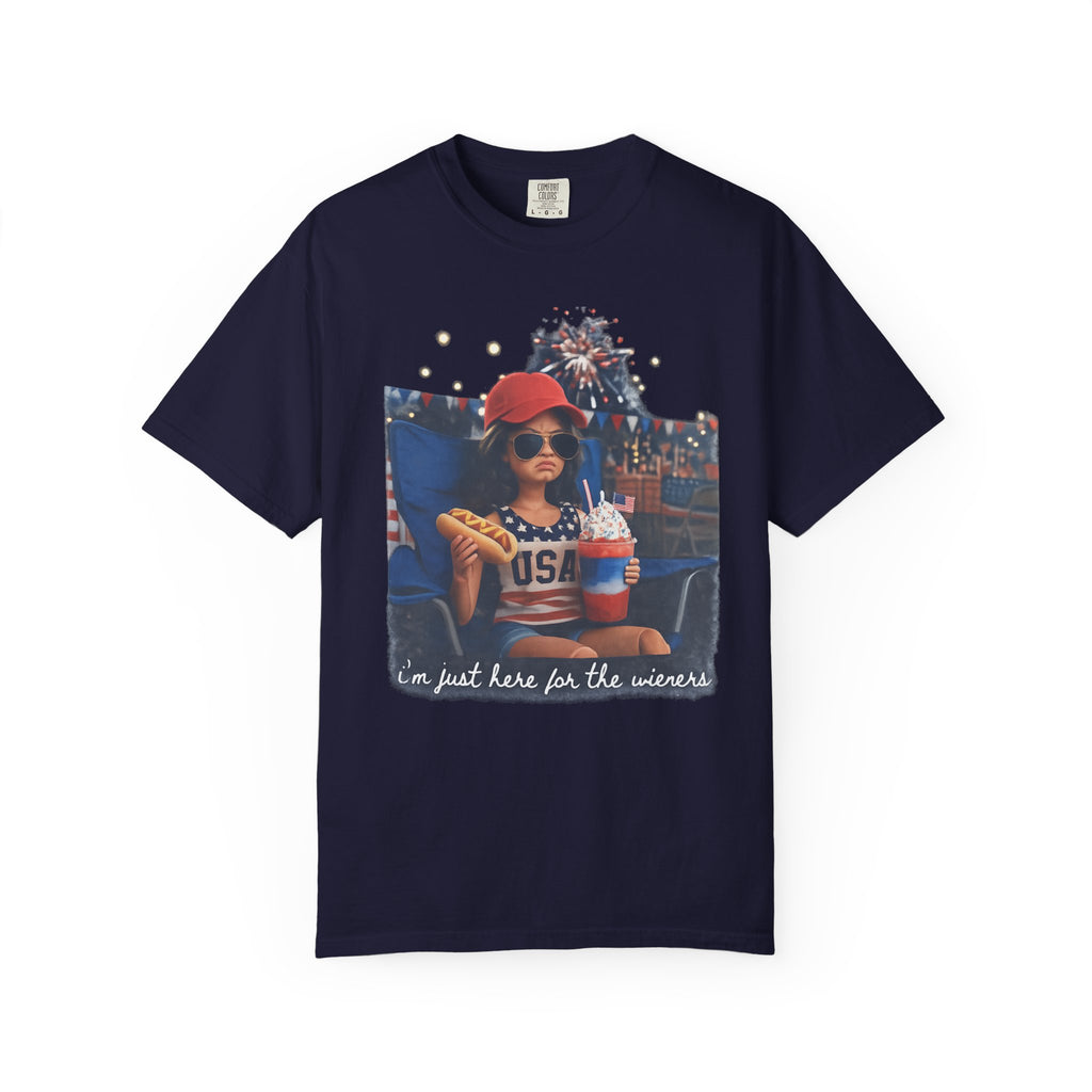 USA Fair Snack Graphic T-Shirt — "I'm just here for the winners" Retro Summer Tee