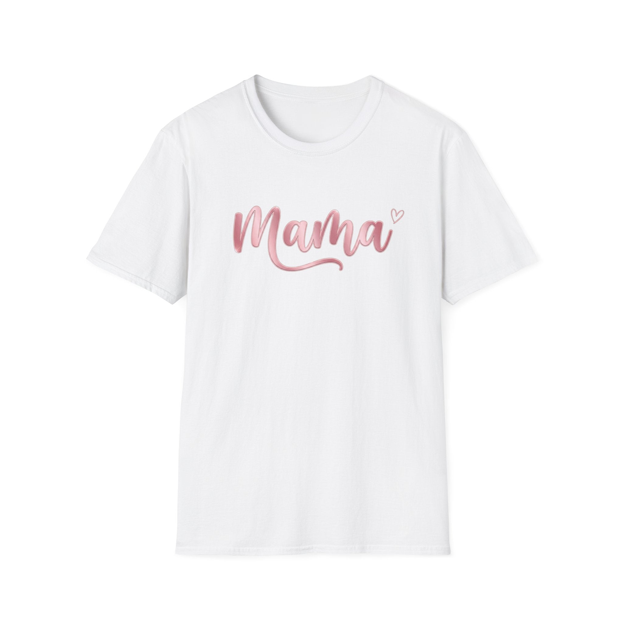 Mama Script T-Shirt — Pink Handwritten Mother's Day Tee