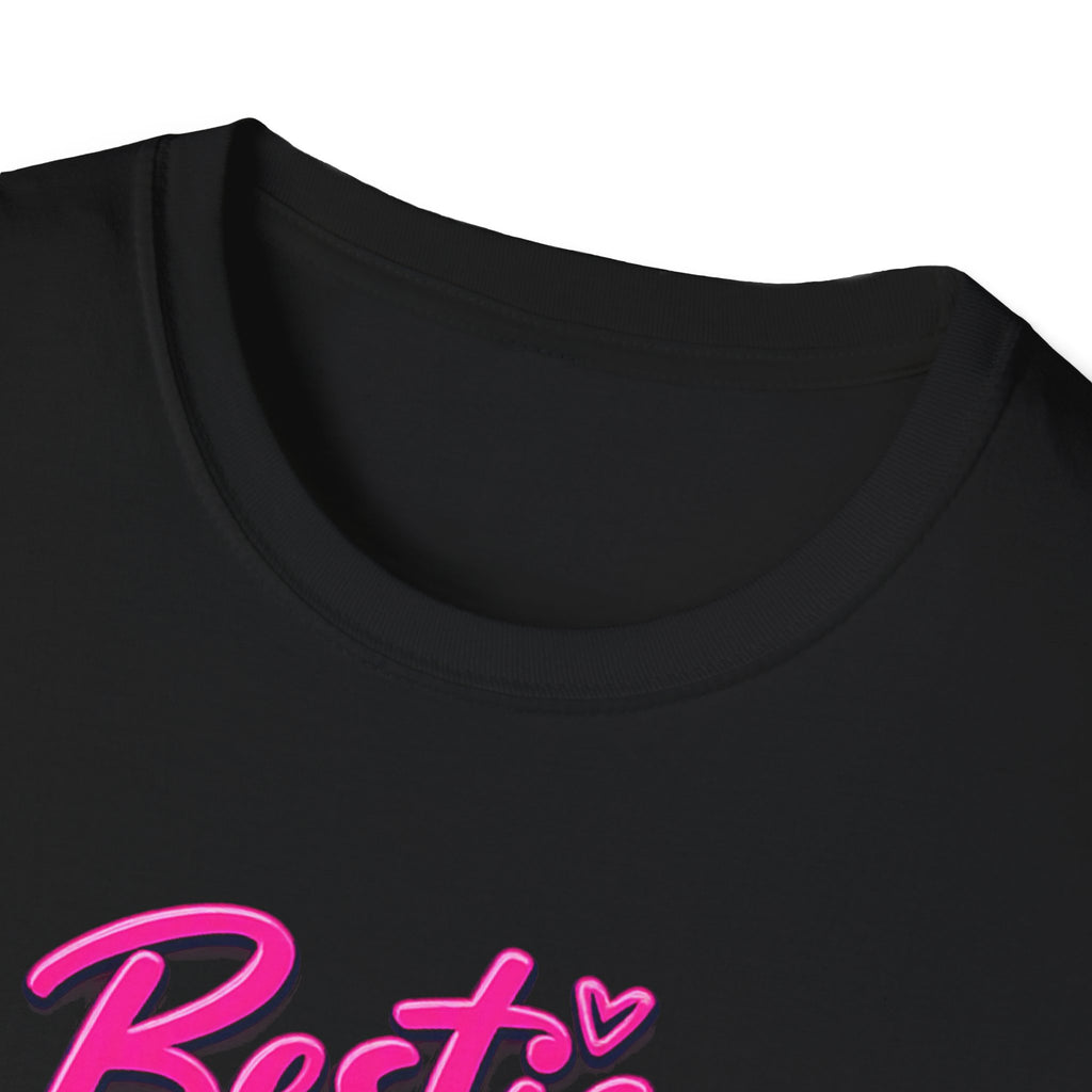 Bestie, Hear Me Out Podcast T-Shirt — Retro Mic Friendship Tee