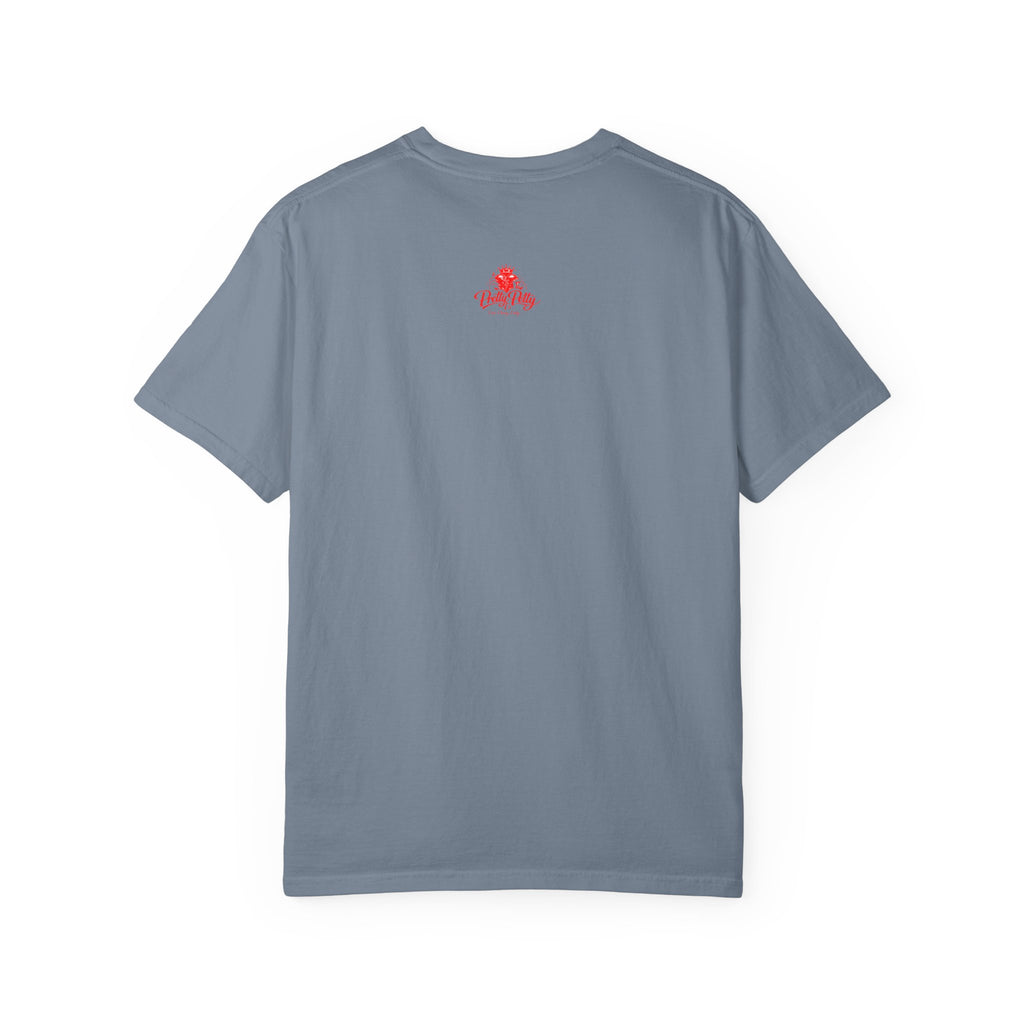 Parrot Portrait T-Shirt — Regal Red & Blue Parrot Graphic Tee