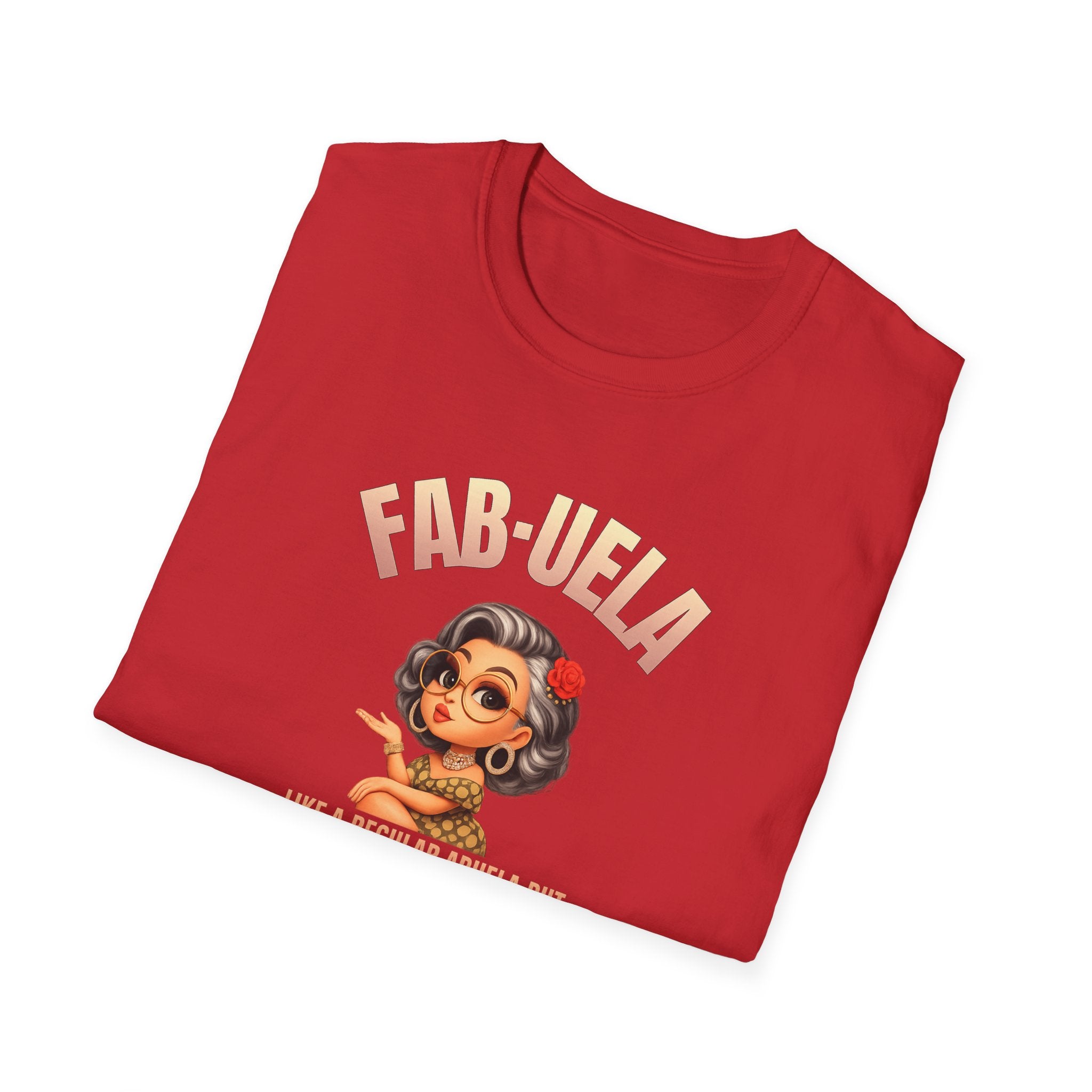 Fab-uela T-Shirt — Retro Grandma Graphic Tee ("Fab-uela: Like a Regular Grandma but More Fabulous")
